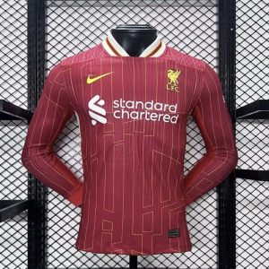 Liverpool Home Football Jersey 2024/25 (Long Sleeve)