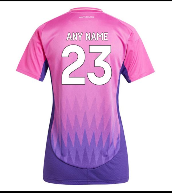 Germany Euro 2024 Away Kit lady back nameset Germany Euro 2024 Away Kit lady back nameset