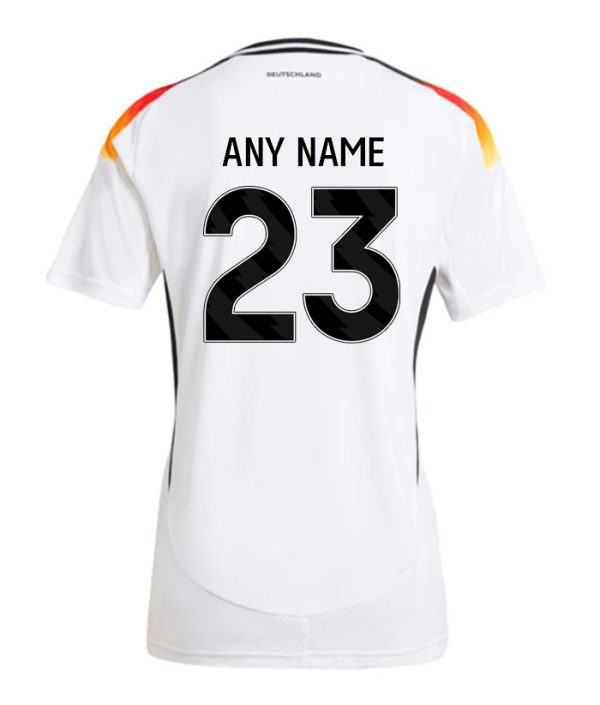 Germany Euro 2024 Home Kit lady back nameset Germany Euro 2024 Home Kit lady back nameset