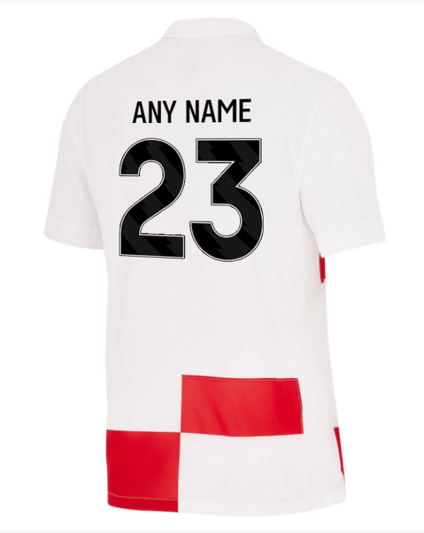 Croatia Euro 2024 Home Kit back 1 nameset Croatia Euro 2024 Home Kit back 1 nameset