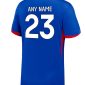 France Euro 2024 Home Kit back 1 nameset