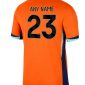 Holland Euro 2024 Home Kit back 1 nameset