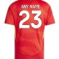 Spain 2024 Home Kit back 1 nameset