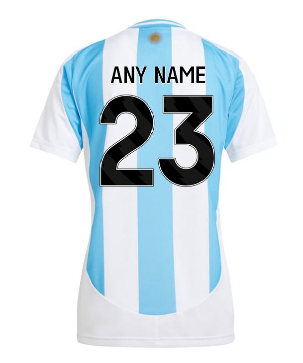 Argentina 2024 Home Kit lady 1 back nameset Argentina 2024 Home Kit lady 1 back nameset
