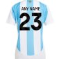 Argentina 2024 Home Kit lady 1 back nameset