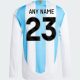 Argentina 2024 Home Kit long sleeve back 1 nameset