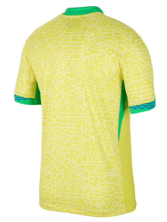 Brazil 2024 Home Kit 1 back Brazil 2024 Home Kit 1 back