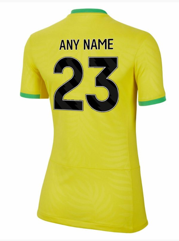 Brazil 2024 Home Kit lady 1 back nameset Brazil 2024 Home Kit lady 1 back nameset