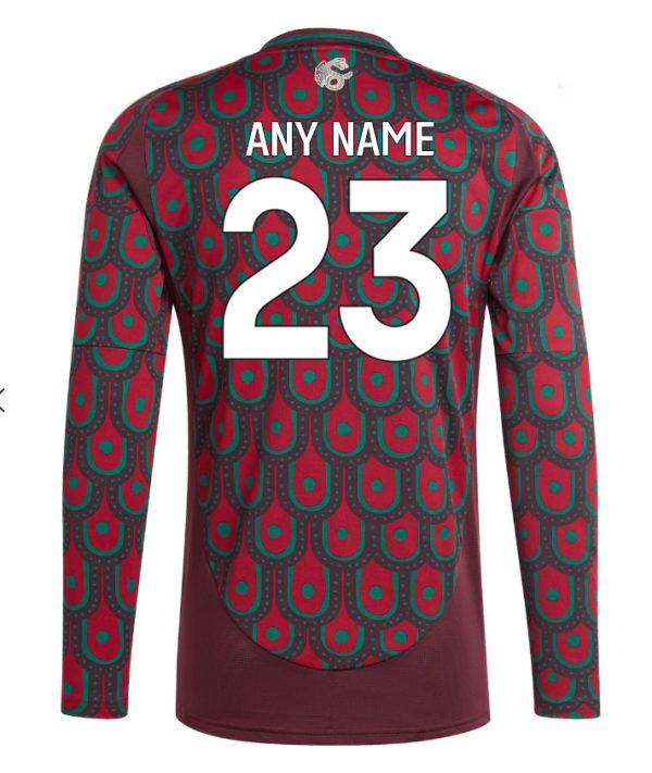 Mexico 2024 Home Kit long sleeve 1 back nameset Mexico 2024 Home Kit long sleeve 1 back nameset
