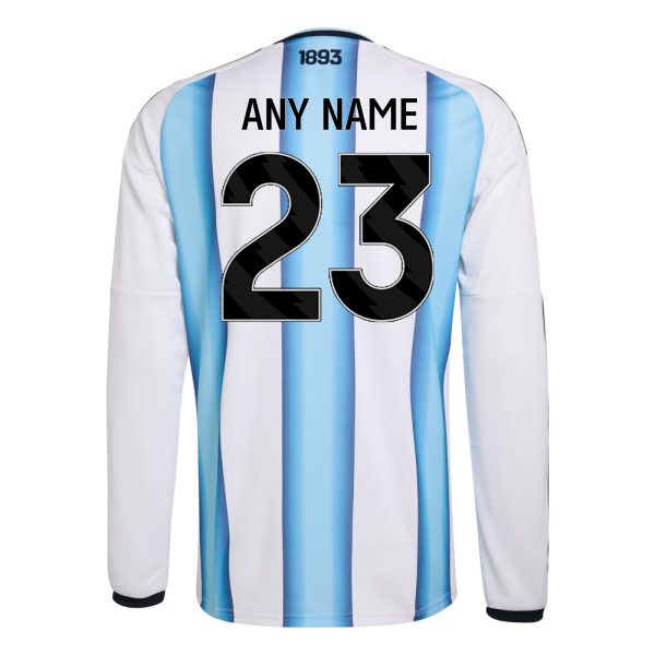 Argentina Home 2026 long sleeve back nameset Argentina Home 2026 long sleeve back nameset